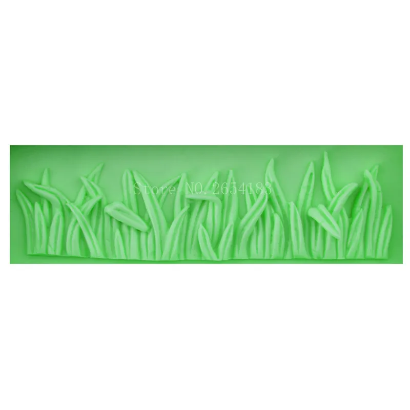 Lawn Grass Small Jungle Lace Silicone Fondant Soap 3D Cake Mold Cupcake Jelly Candy Chocolate Decoration Baking Tool FQ3059