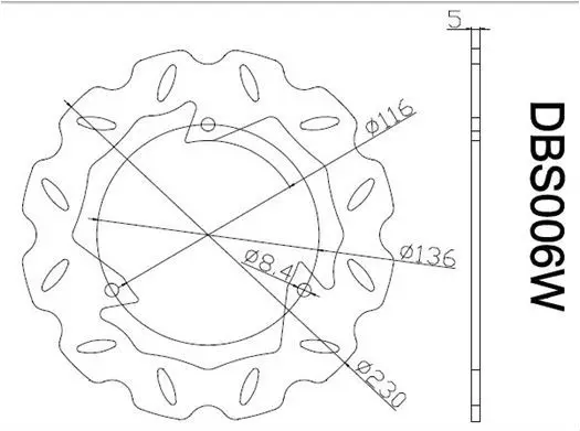 Motorcycle Front Brake Rotor Disc Bicycle Brake For YAMAHA YP250 SKYLINER 250 2000 2001-2003 YP MAJUSTY 250 DX/ABS 99-05 TTR 250