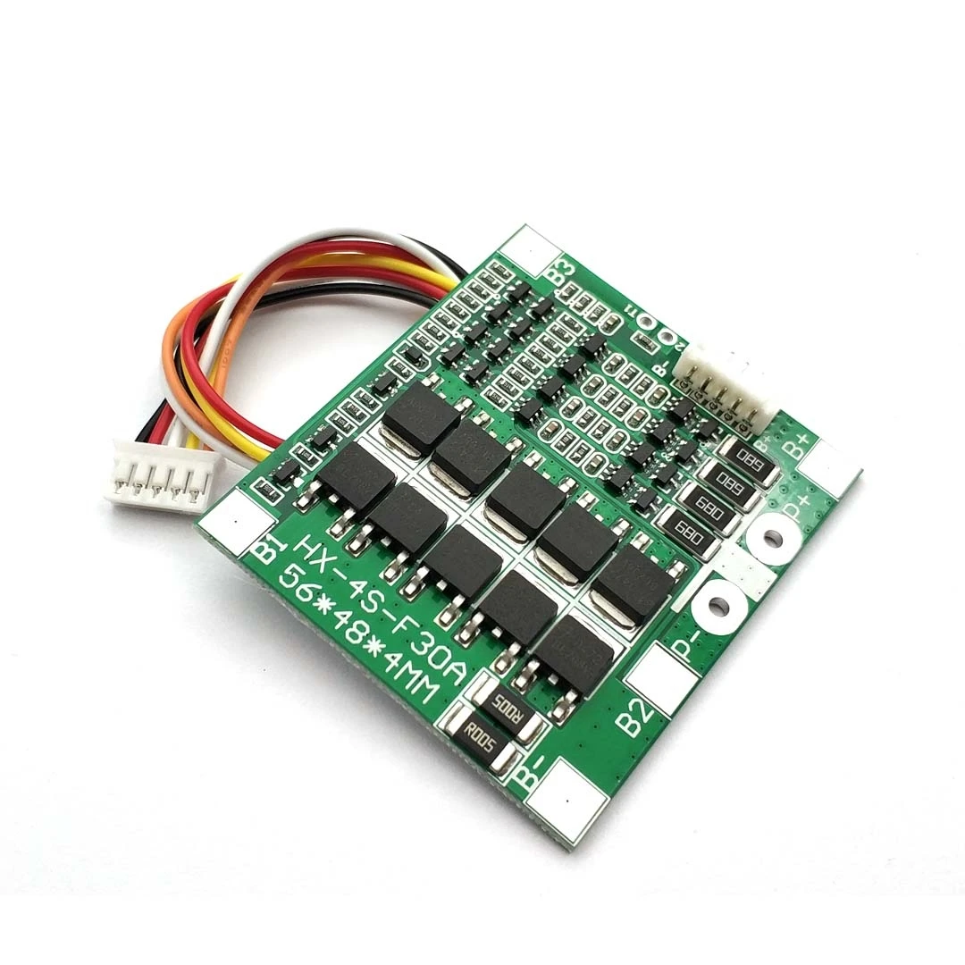 4S 30A 14.8V litowo-jonowy akumulator litowy 18650 BMS pakiety zabezpieczenie płytki obwodu drukowanego bilans układy scalone moduł elektroniczny