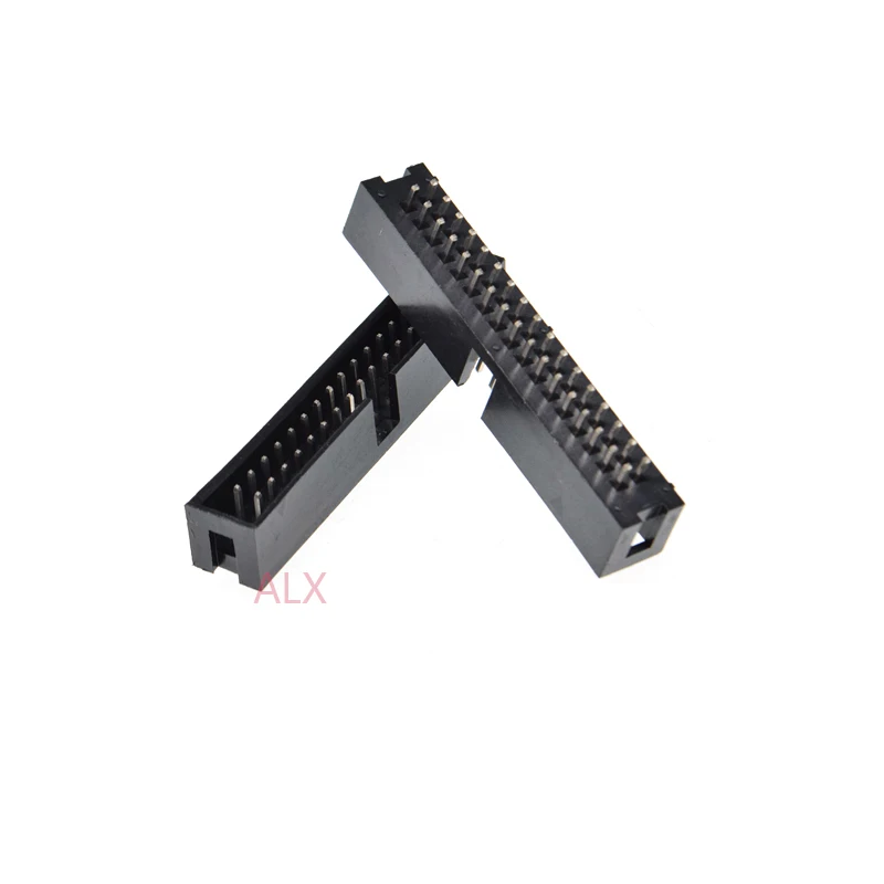 10pcs dc3-34p 2.54MM pitch JTAG ISP MALE SOCKET straight idc box headers PCB CONNECTOR DOUBLE ROW 2x17PIN dc3 34 PIN 34P HEADER