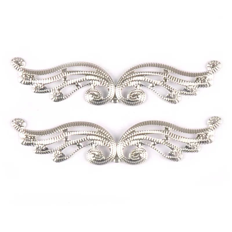 10Pcs 3 Colors Metal Connectors Crafts Flower Filigree Wraps Embellishments For Diy Scrapbooking Home Decor Accessories YK0743