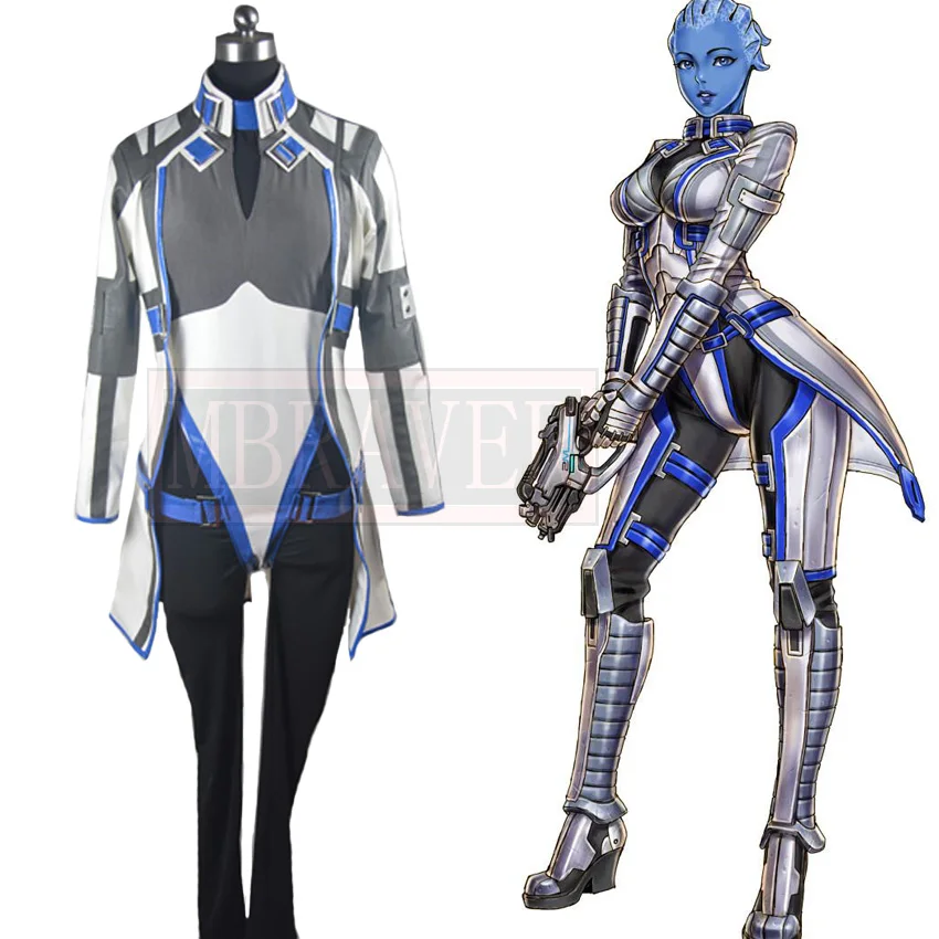 Mass Effect ME Liara Cosplay Costume Party Christmas Halloween Custom Made Any Size