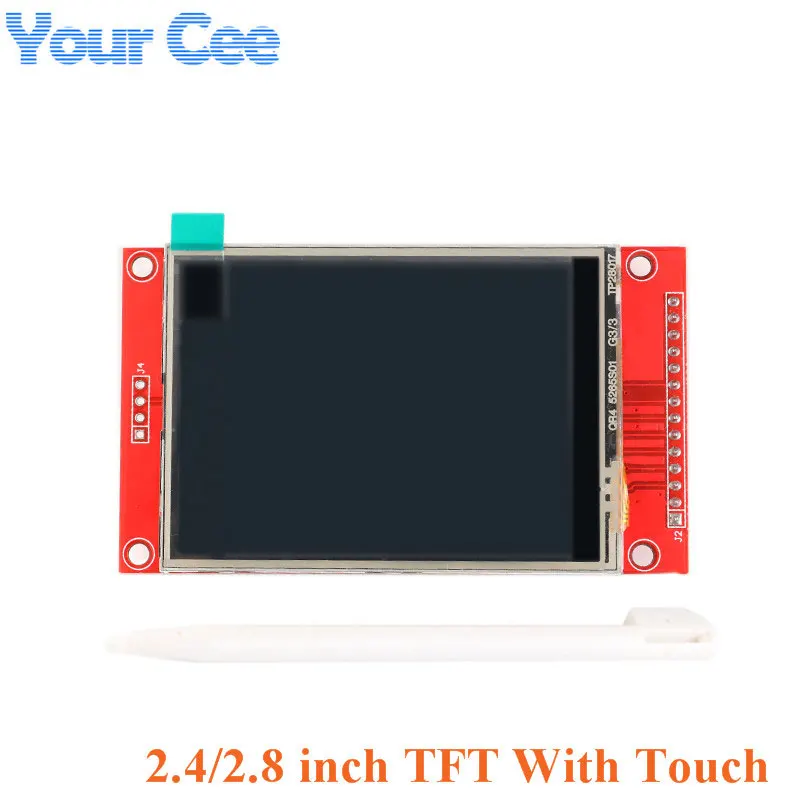 

2.4 inch 2.8 inch Color TFT LCD Display Module 240X320 2.4" 2.8" Interface SPI Drive ILI9341 With Touch