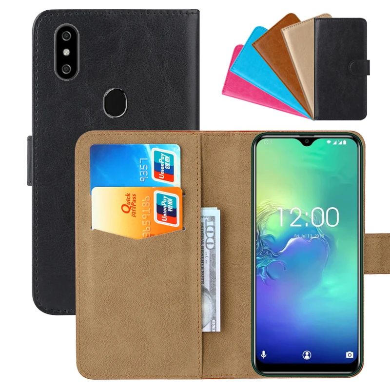 

Luxury Wallet Case For Oukitel C15 Pro PU Leather Retro Flip Cover Magnetic Fashion Cases Strap