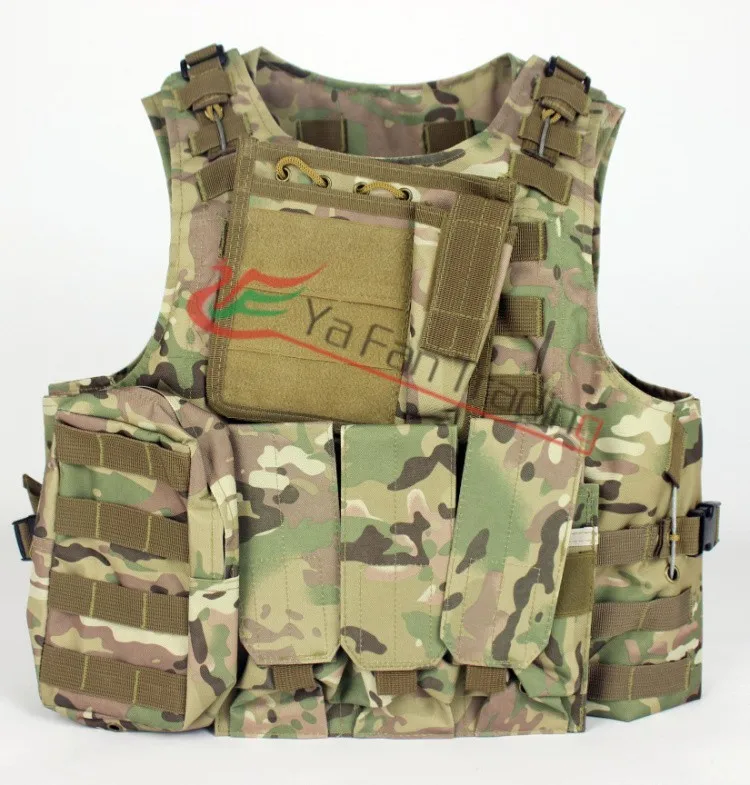 

Hunting Airsoft MOLLE Nylon Combat Paintball Tactical Vest MC Camo Outdoor Products Hot Free Shipping