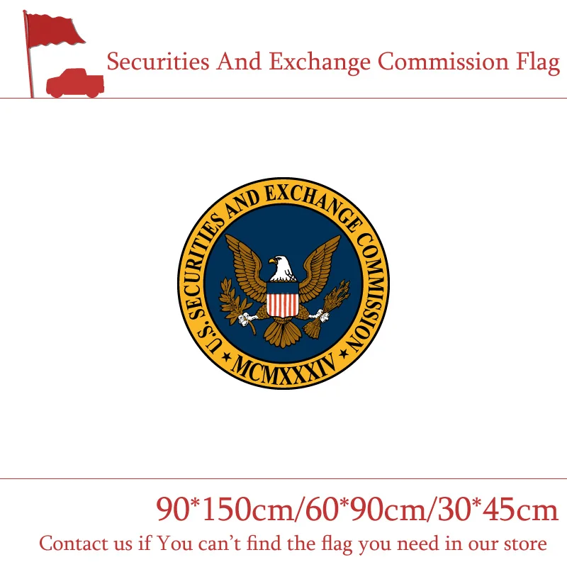 90*150cm 60*90cm Securities And Exchange Commission Flag 3x5ft U.S.A High-quality Banner 30*45cm Car Flag 1PC