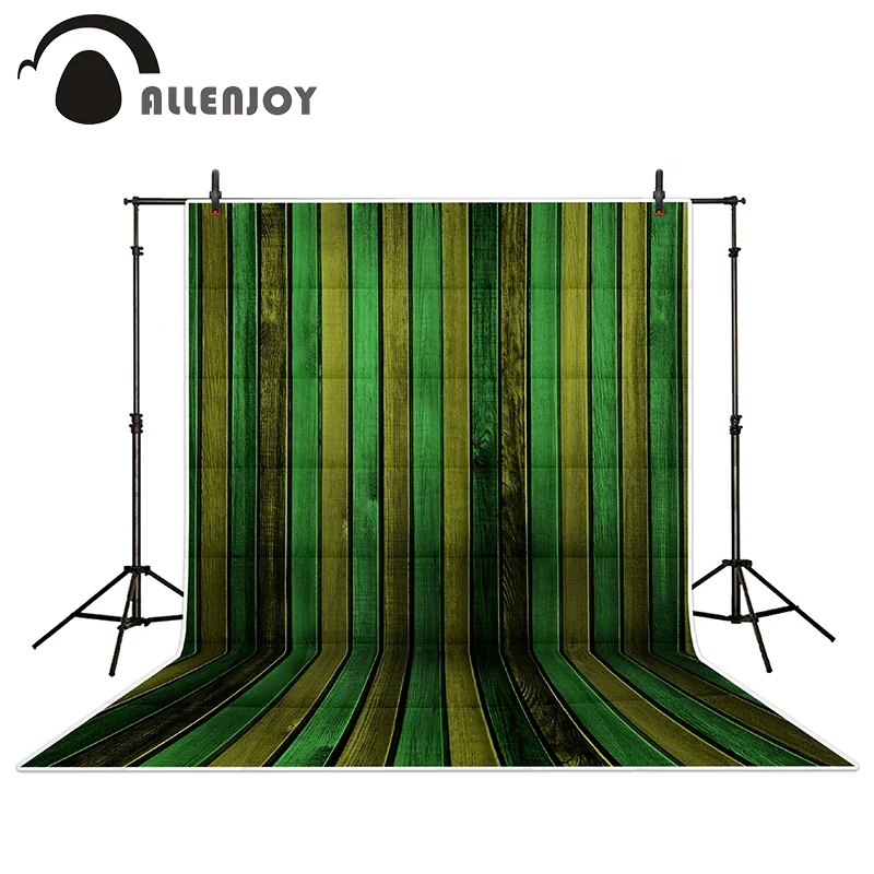 photography backdrops Green neatly arranged wood brick wall backgrounds for photo studio