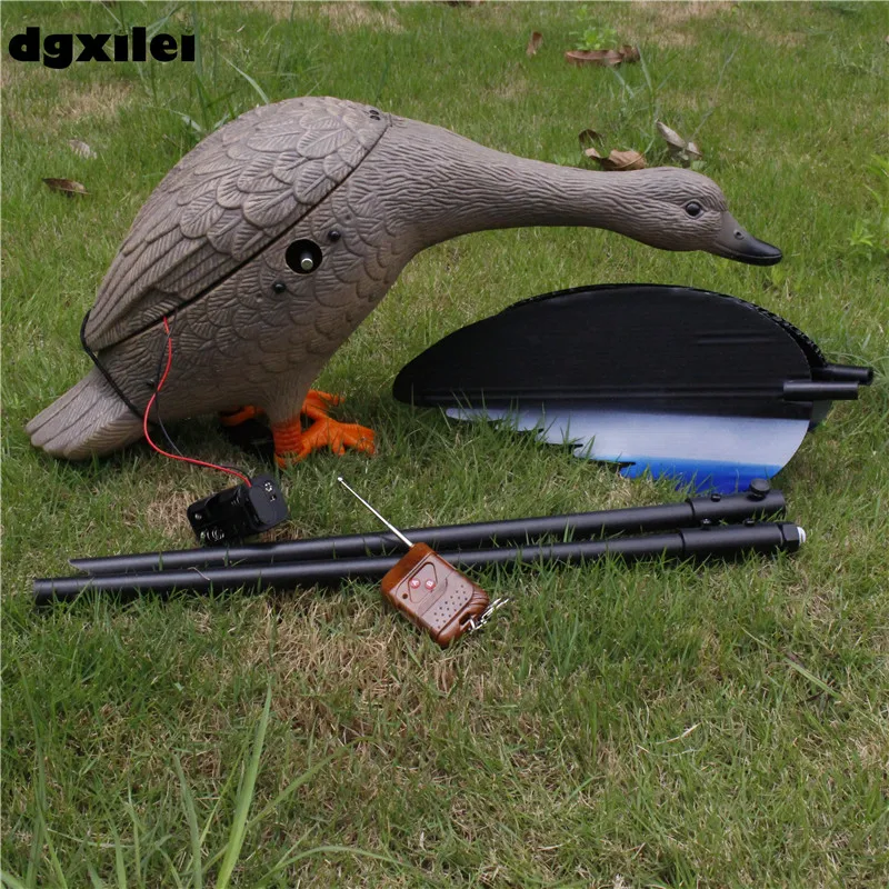 

New Upgrade Outdoor Hunting Duck Decoy 4*AA Battery Plastic Duck Hunting With Magnet Spinning Wings