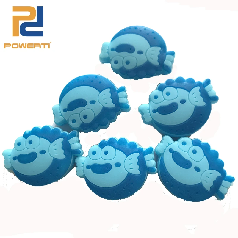 POWERTI 10pcs/lot Panda Tennis Racket Dampener Cartoon Funny Tennis Vibration Dampeners Silicone Cute Animal