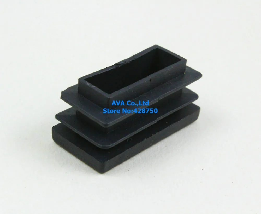 20 Pieces 15x30mm Rectangle Plastic Insert Cap Tube End Cap