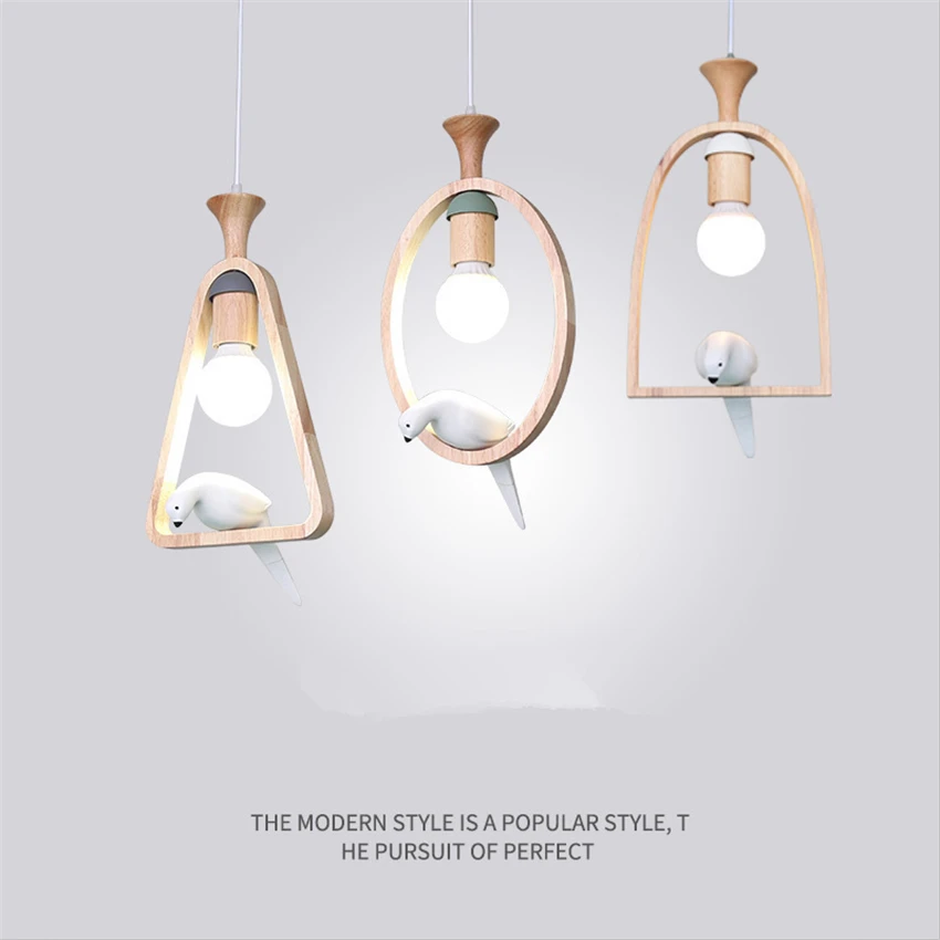 

Nordic Modern Pendant Lights Bird Restaurant Hall Wayway Entrance Into The Balcony Bedroom Livingroom hanging lamps Fixtures