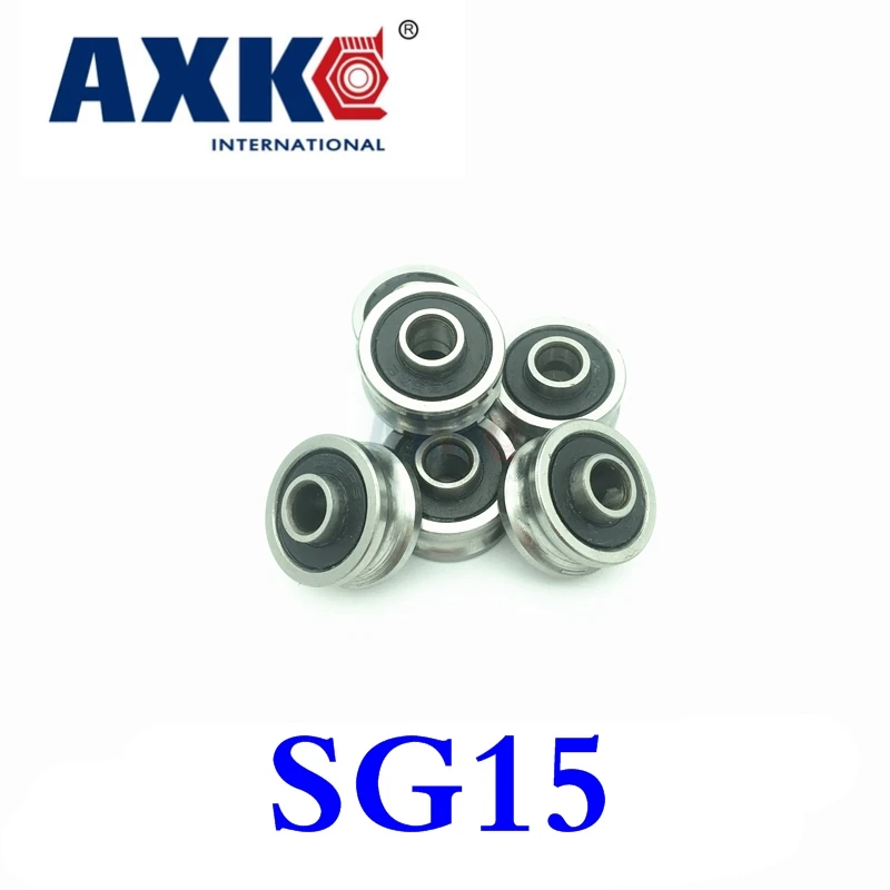 2023 New Limited Steel Free Shipping 10pcs Sg15 Sg5rs U Groove Ball Bearings 5x17x8x9.75mm For Embroidery Machine Double Row