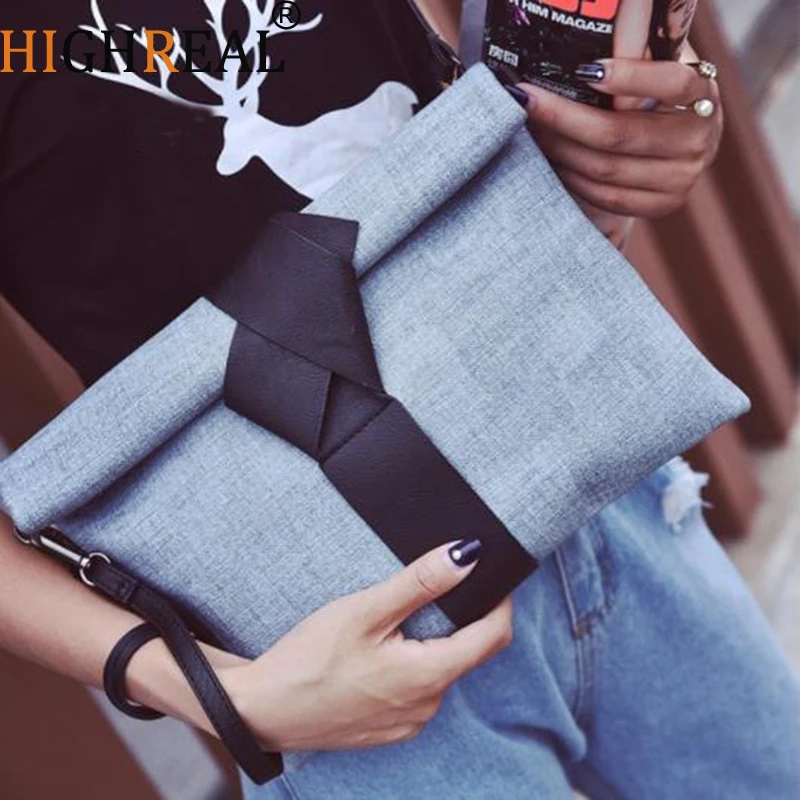 HIGHREAL Women Day Clutches Bow Leather Crossbody  Messenger Bags Ladies Envelope Evening Tote Party Designer Handbags