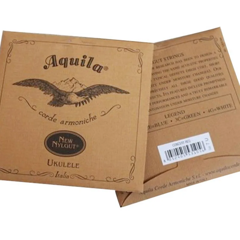 Original Aquila Ukulele Strings Nylon Soprano Concert Tenor Ukelele Strings Low G Nylgut Strings For Ukulele Musical Instruments