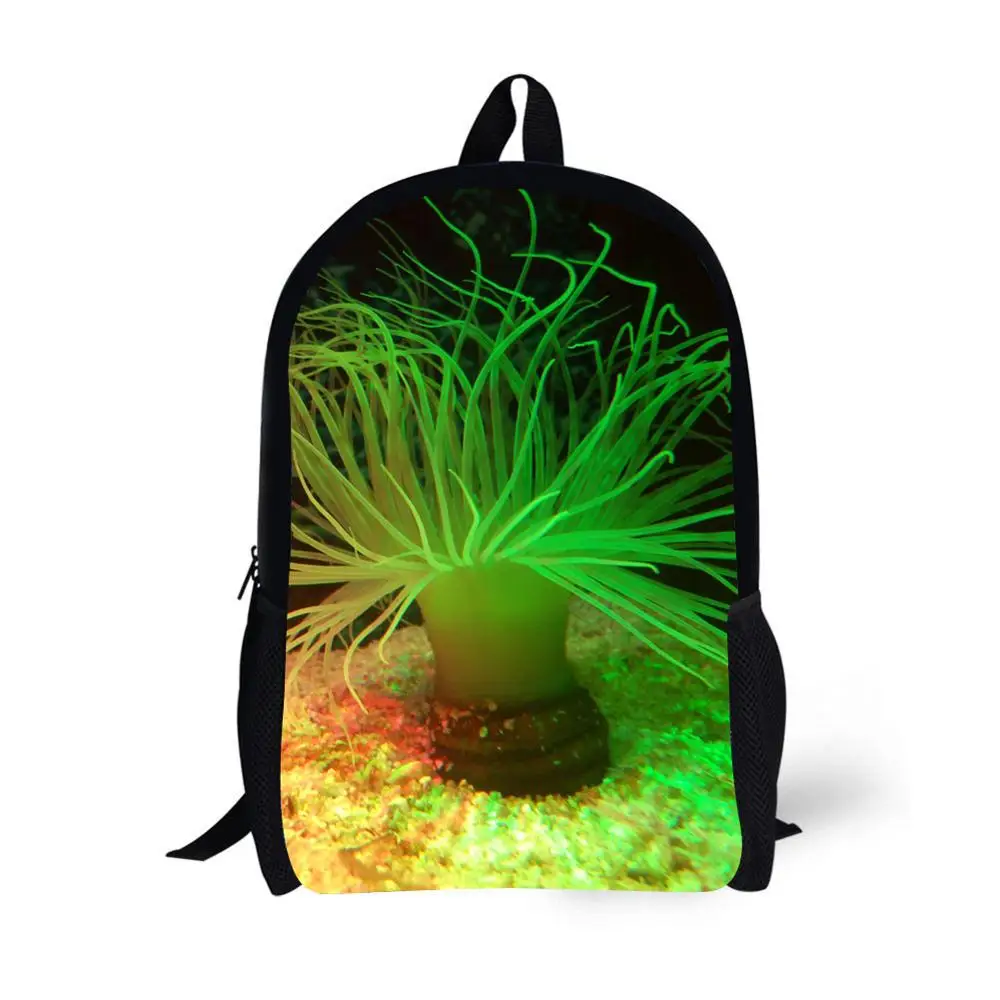 Ocean Coral Printing Backpack Children School Bags For Teenager Boys Girls 17 Inch Backpacks Laptop Backpack Mochila Bag