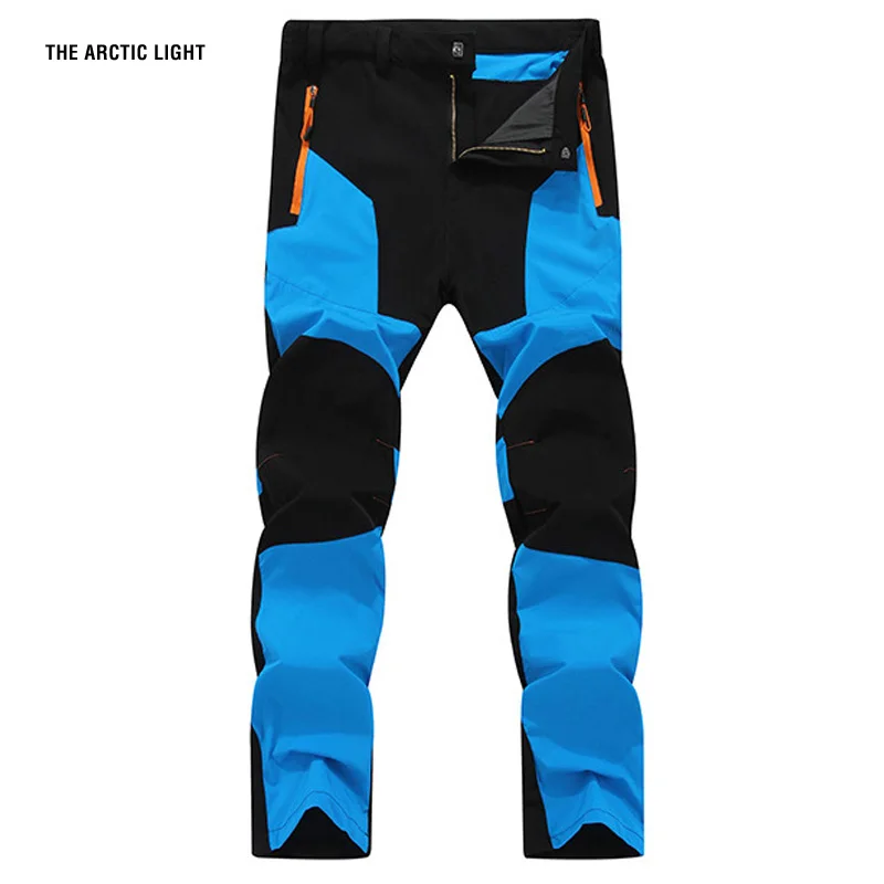 TRVLWEGO Sommer-Wanderhose für Herren, verschleißfest, Wasserspritzschutz, schnell trocknend, UV-beständig, elastisch, dünn, Campinghose