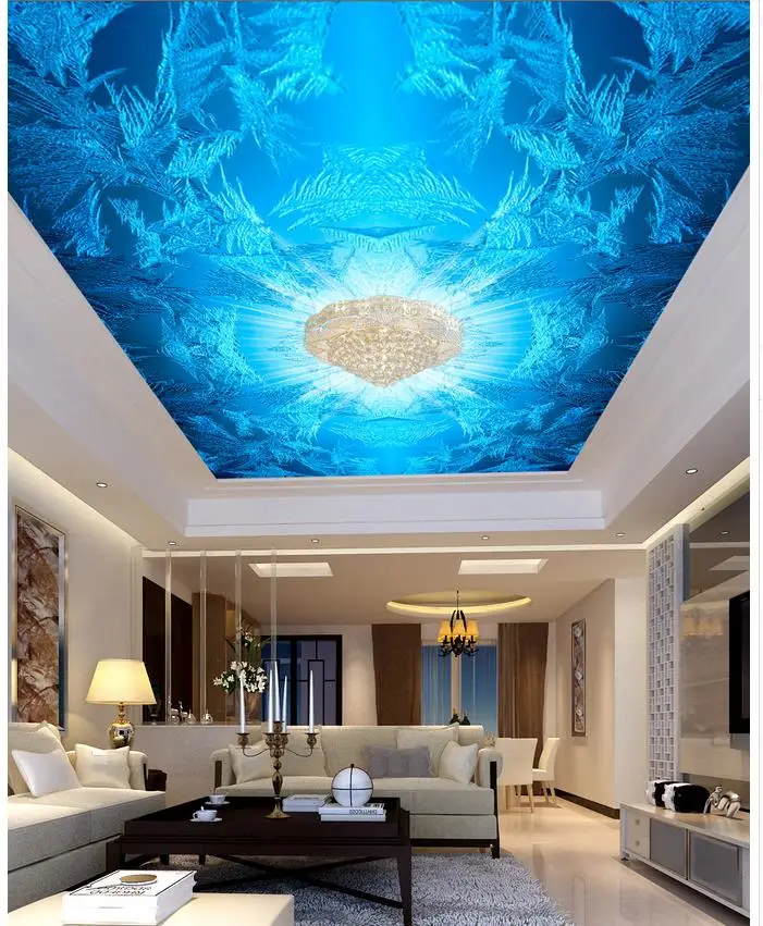 

Blue Dream ceiling papel parede mural wallpaper ceilings 3d murals wallpaper for living room Home Decoration