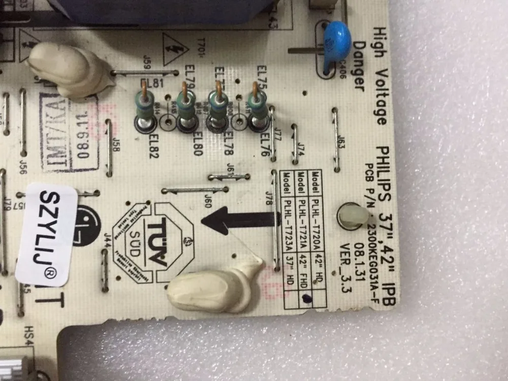 power board for SZYLIJ Disassemble the original  42PFL5403/93 power board PLHL-T721A 2300KEG031A-F