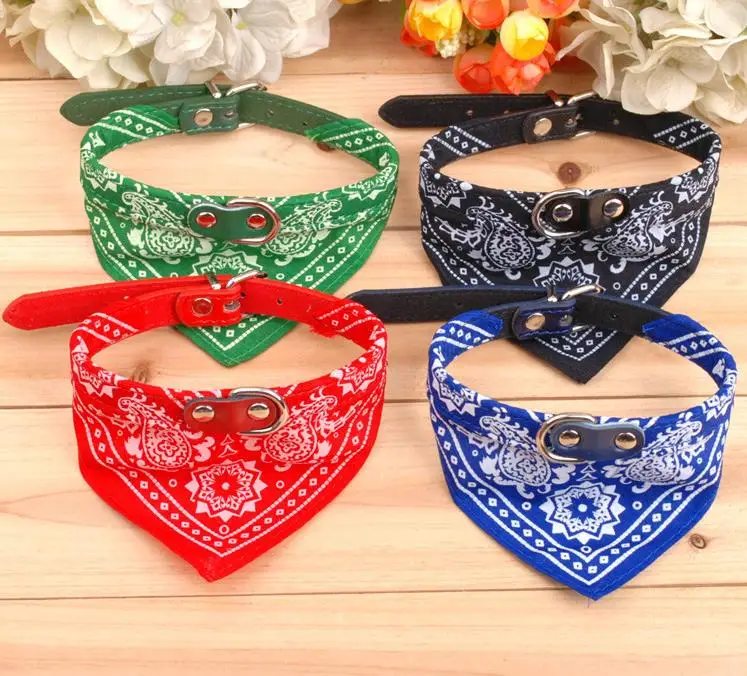 

300 PCS = 1 LOT Free Shipping Hot New Small Adjustable Pet Dog Cat Bandana Scarf Collar Neckerchief