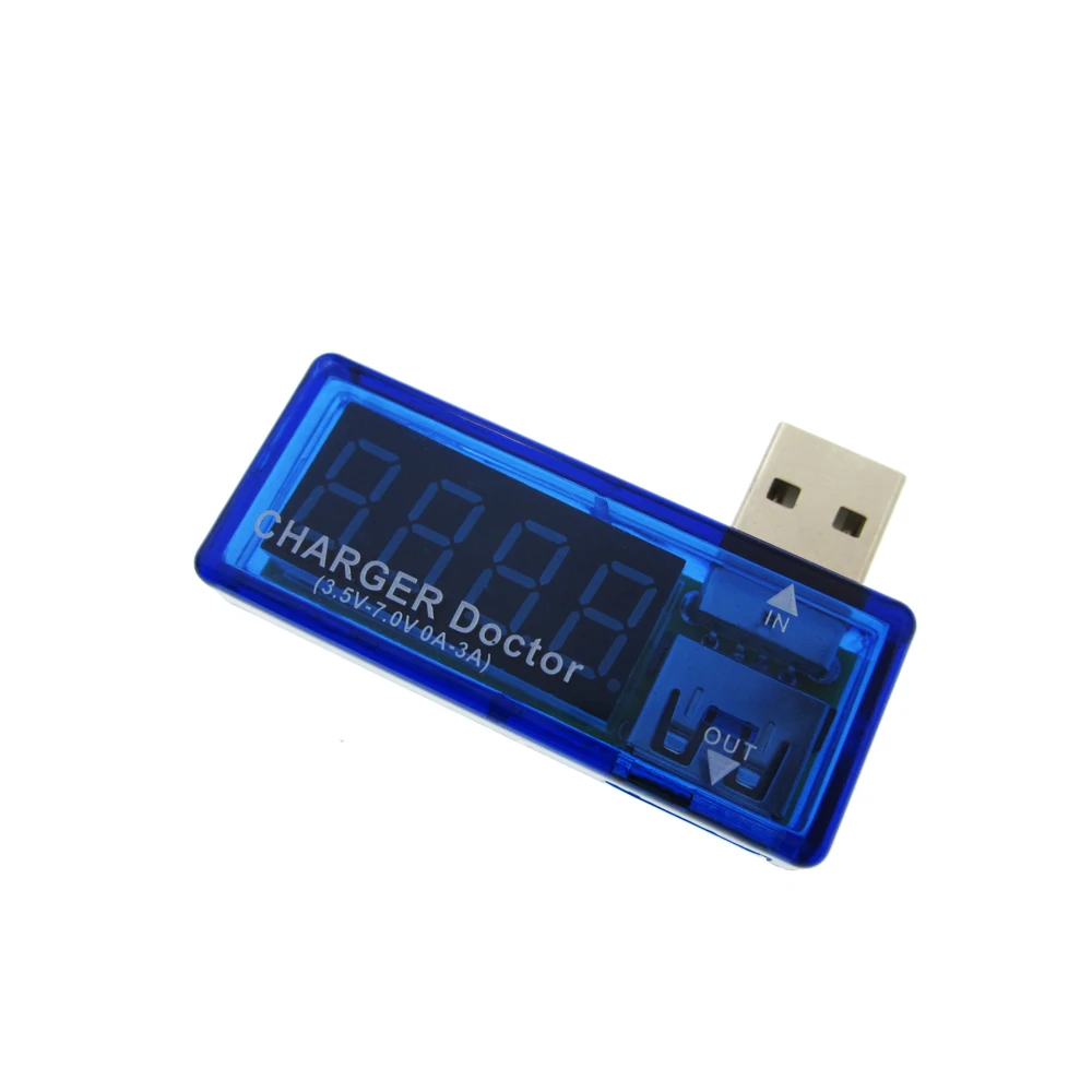 5pcs/lot Digital USB Mobile Power Charging Current Voltage Tester Meter Mini USB Charger Doctor Voltmeter Ammeter