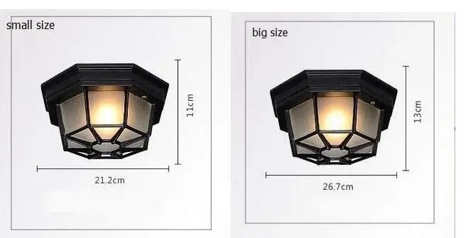 Outdoor Ceiling Light Outdoor Ceiling Walking Light Ventilation Garden Villa Continental Locker Room Kitchen Aluminum Alloy Z