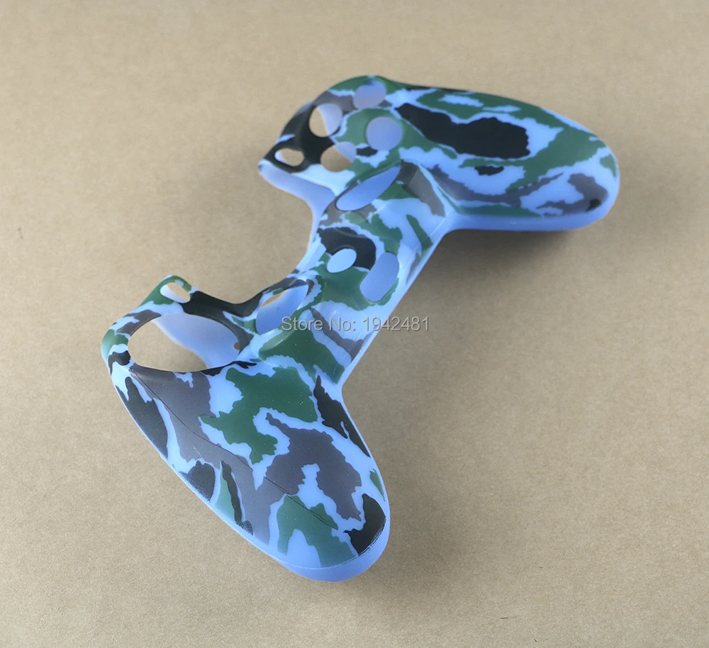 1PCS High Quality Camouflage Silicone Skin Protective case cover  for PS4 Controller More Colors