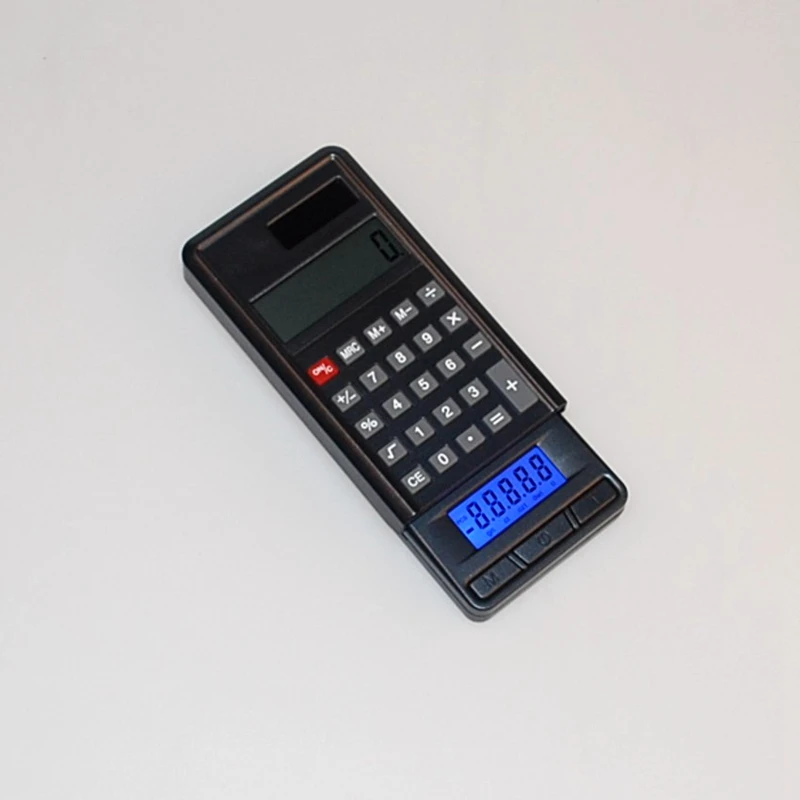 200g 0.01g Portable Electronic Pocket Calculator Scale 0.01G Precision Digital Jewelry Gram Scales Blue Backlight Weight Balance