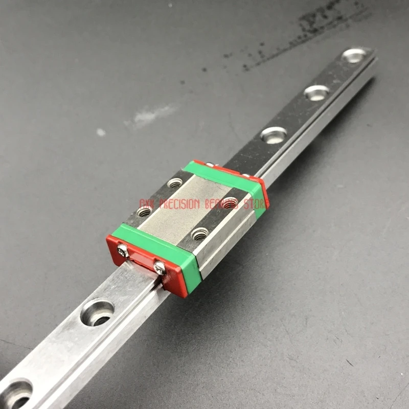 AXK Cnc Router Parts Linear Rail 9mm Linear Guide Mgn9 L= 100mm Rail Way + Mgn9c Or Mgn9h Long Carriage For Cnc X Y Z Axis