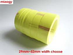 66Meters/roll, 29mm~52mm Wide Sticky Insulating Mylar Tape for Transformer, Motor, Capacitor, Power Coil Wrap, Yellow