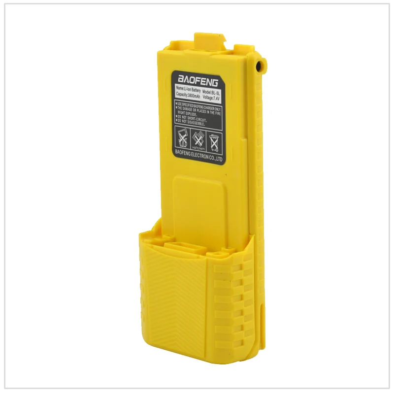 Yellow Radio Baofeng walkie talkie Li-ion Battery 3800mAh 7.4V for Baofeng UV-5R,UV-5RA,UV-5RB,UV-5RC,UV-5RD,UV-5E,TYT TH-F8