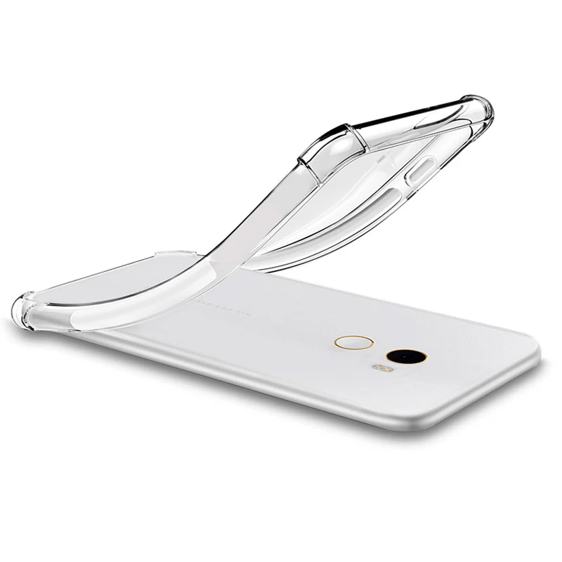 Luxury Shockproof Clear Soft Case Capa For Xiaomi Mi Mix 2 Phone Cases Silicone Back Cover 5.99\'\' For Mi Mix 2 Mix2 Shell