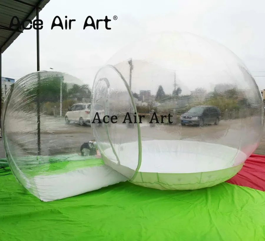 Cheap Inflatable Transparency Bubble Tent Bubble Clear Dome Marquee with Zipper Door for Outdoors