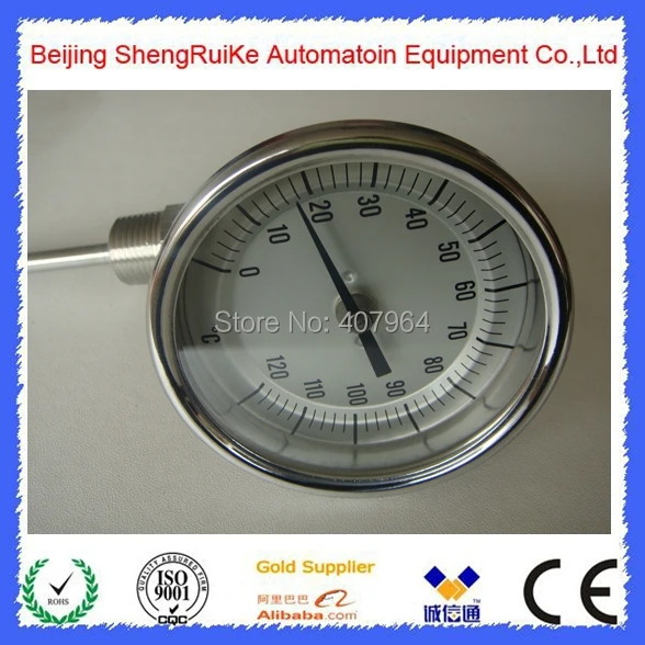 

0-120C 3 inch Every angle bimetal thermometer