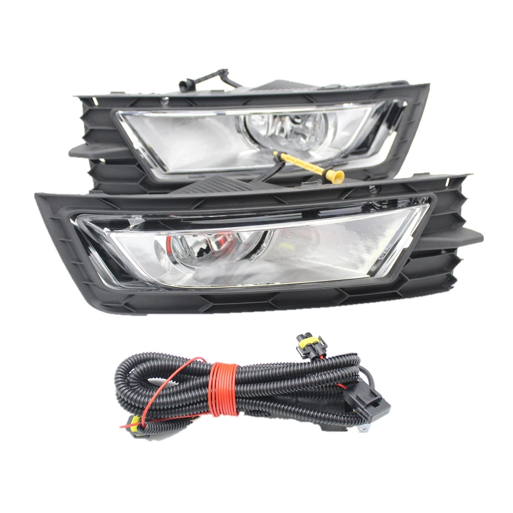 For Skoda Octavia A7 Sedan Octavia A7 Combi 2013 2014 2015 2016 2017 Car-styling Fog Light Fog Lamp or Wire or Grille Cover