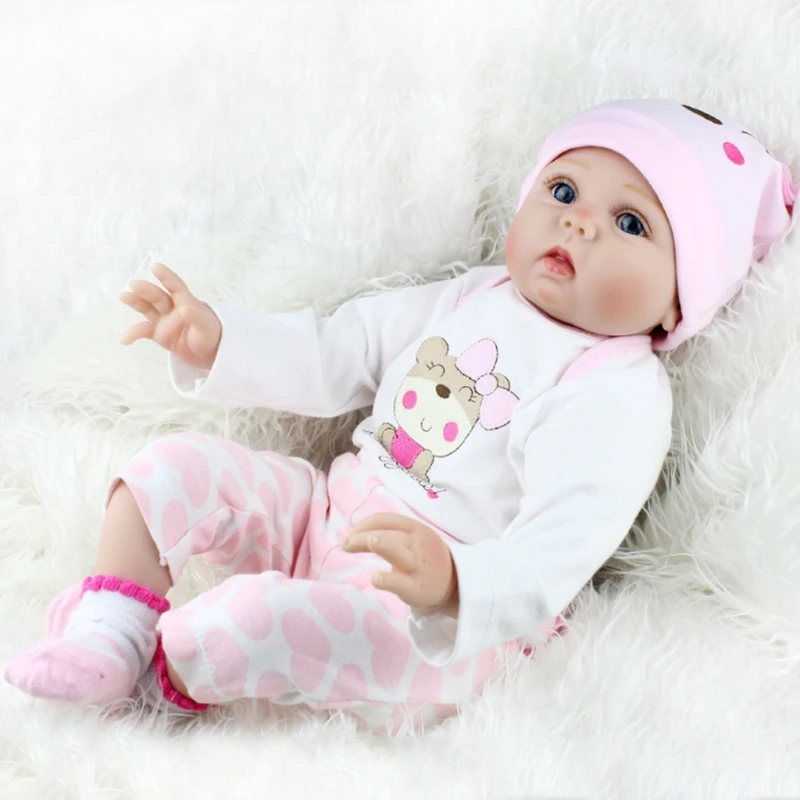 1PC Newborn Baby Realike Handmade Silicone Vinyl Weighted Alive -m15