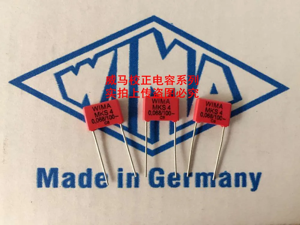 

2020 hot sale 10pcs/20pcs German capacitor WIMA 100V 0.068UF 100V 683 68nf P: 7.5mm Audio capacitor free shipping