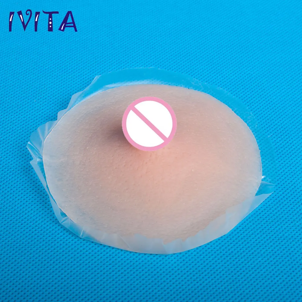 IVITA Reusable Self Adhesive Silicone Breast Pregnent Nipple Cover Pasties Pad 3 Colors S,M,L,XL Size to chooses