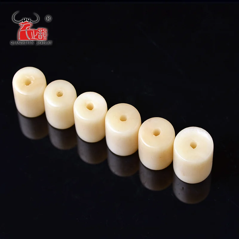 GZ-033 Handmade Carved Yak Bone Beads for Jewelry Making Vintage Charms DIY Jewelry Accessory 12X20mm 13X20mm 14X20mm