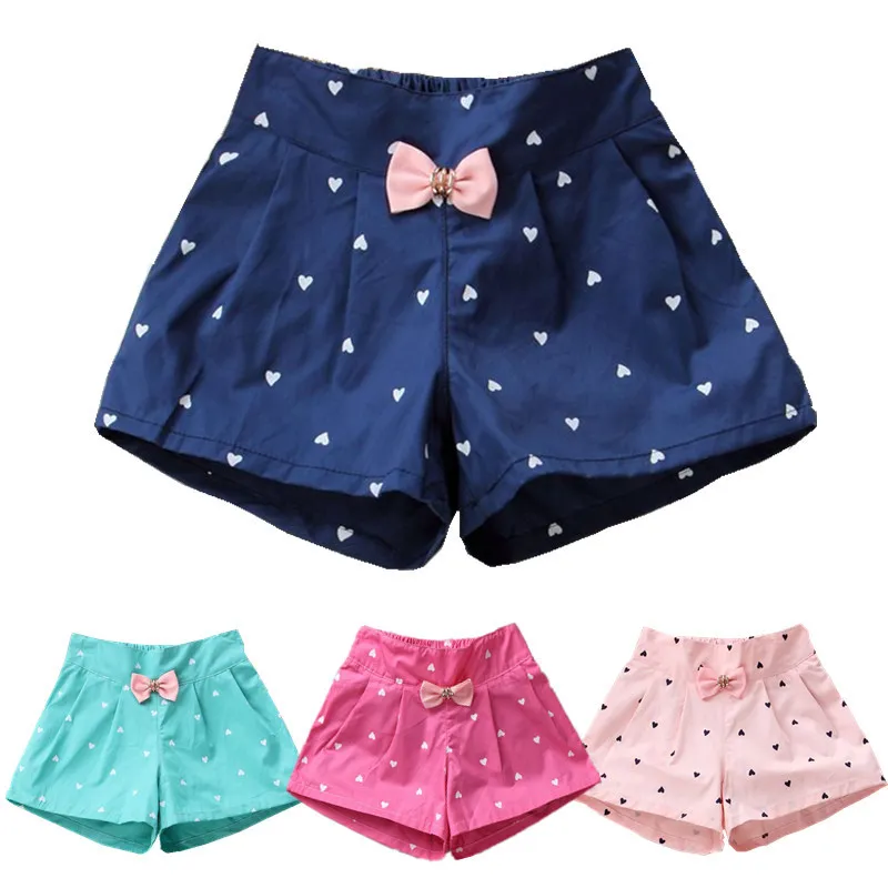 New Arrival Navy Pink Green Color Baby girls shorts Print children shorts kids shorts for girls clothes toddler girl clothing