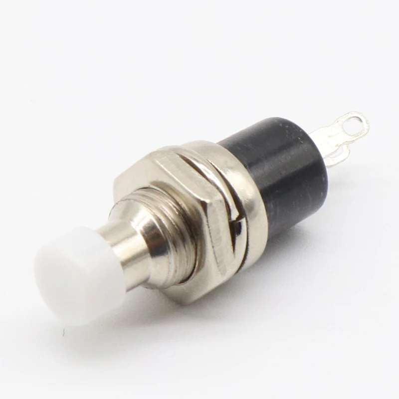 6pcs 7mm Momentary Push button Switch Press the reset switch Momentary On Off Push Button Micro Switch Normally Open NO