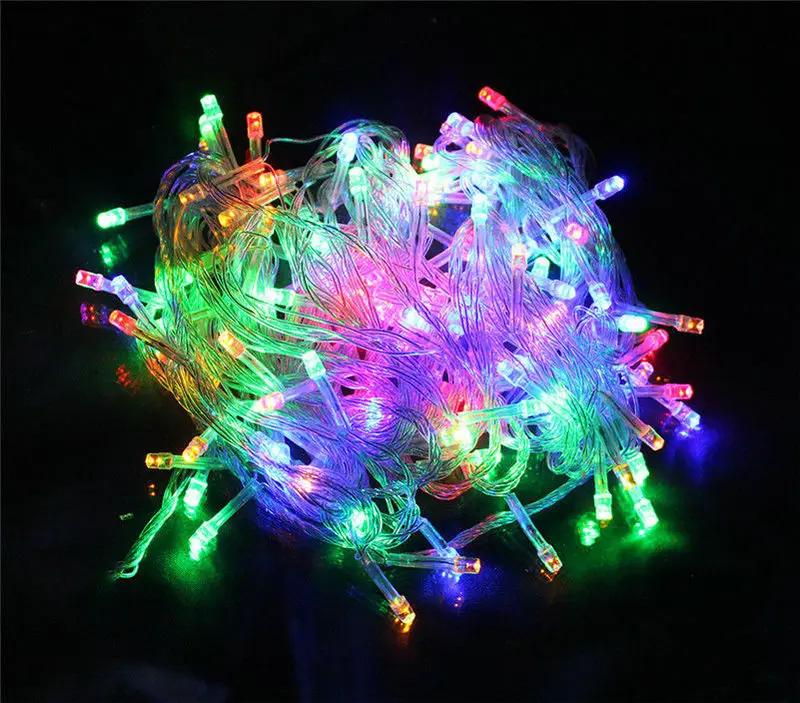 

AA Battery powered 100LEDs 10M Fairy String flexible vine Lights f/Wedding Xmas Event Party Home Bar Tree decor-3 Color optional