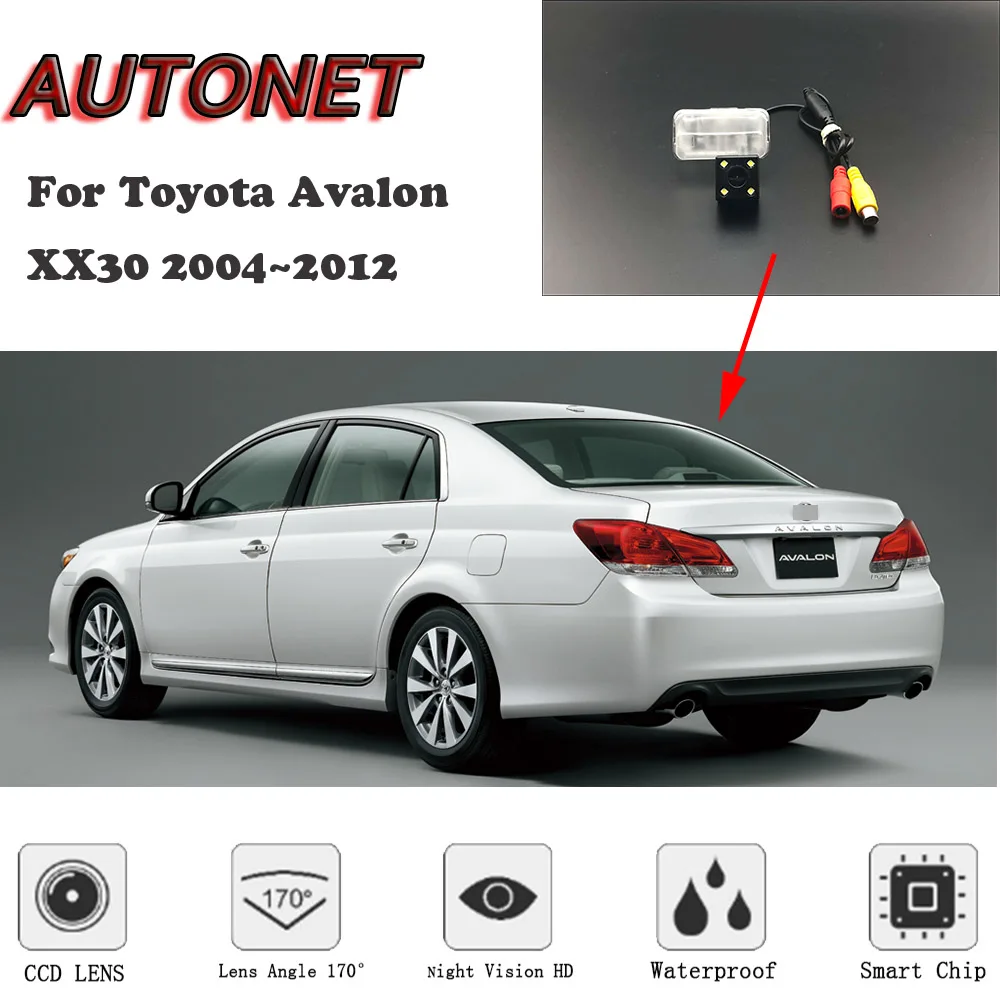 AUTONET HD Night Vision Backup Rear View camera For Toyota Avalon XX30 2004~2012 CCD/license plate Camera