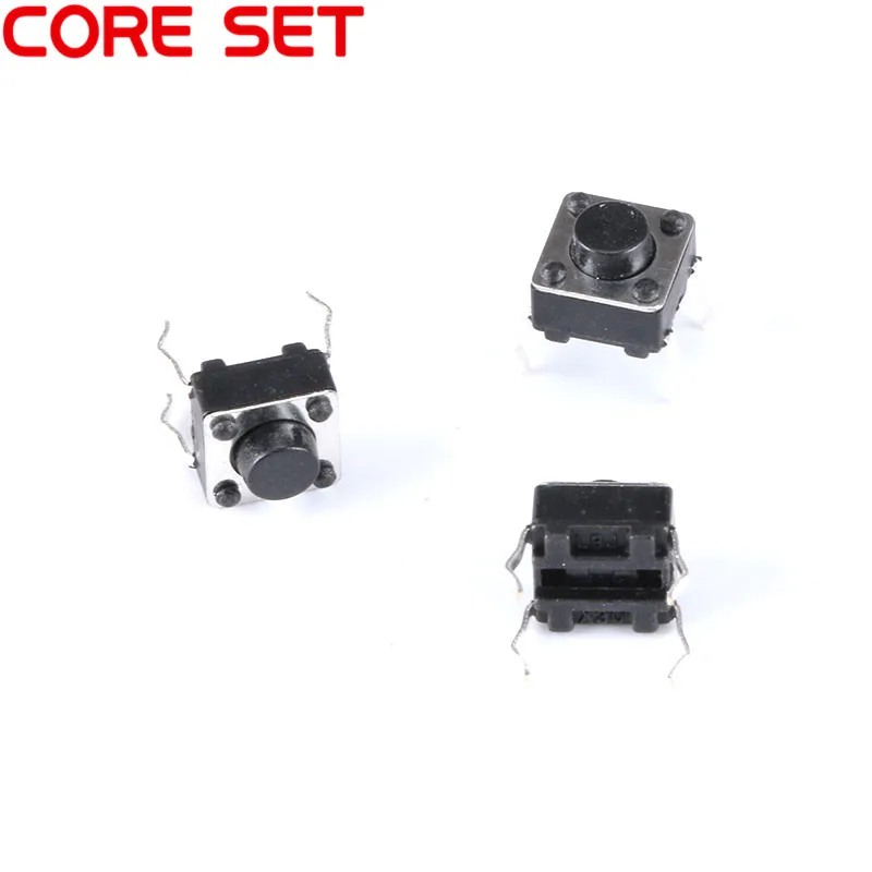 10Pcs Mini Micro Momentary Tactile Push Button Switch 6*6*5mm 4 Pin ON/OFF Keys Button DIP 6x6x5mm