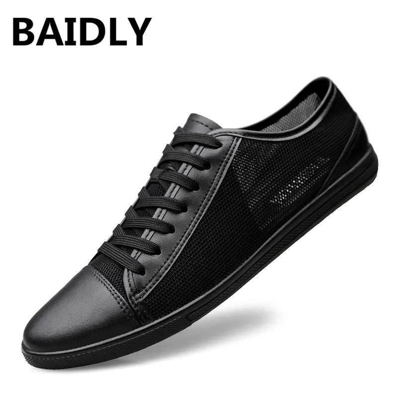 BAIDLY Summer Breathable Men Mesh Shoes Brand Men Casual Shoes Summer Designer Male Casual Shoes Fashion Men Flats