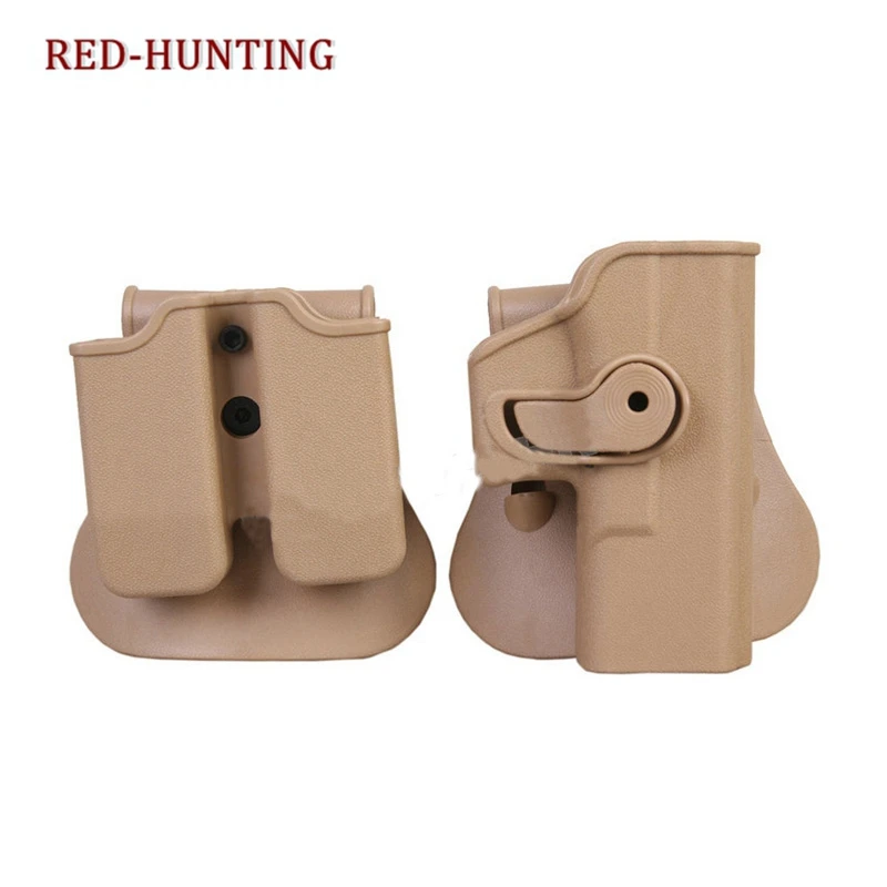 

IMI G17/22/23 Gun Holster Double Tactical Magazine Pouch Defense Glock Holster for Hunting