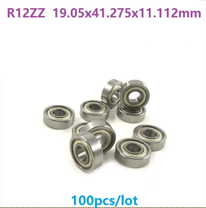 100pcs/lot R12ZZ R12 ZZ 2Z bearing 3/4