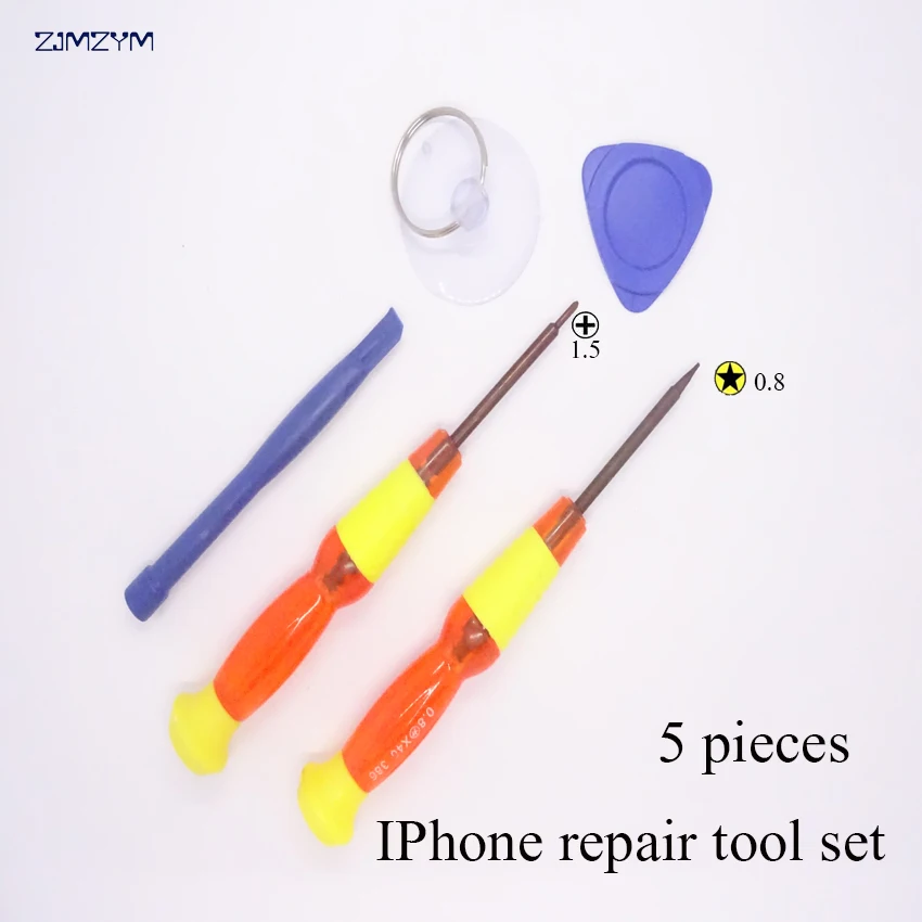ขายร้อนโทรศัพท์มือถือ5 In 1ซ่อมเครื่องมือ Kit Spudger Pry เปิดเครื่องมือ Repair เครื่องมือ1.5มม.\ 0.8มม.ไขควง