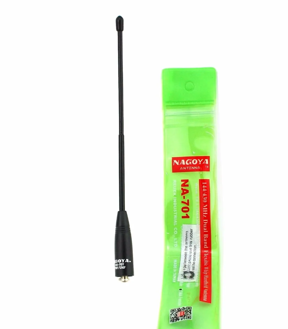 Nagoya-antena NA-701 sma-hembra de doble banda para walkie-talkie, 100% Original, 10W, para UV-5R, uv-82, H777, HYT, BAOFENG, PX-777, PX-888