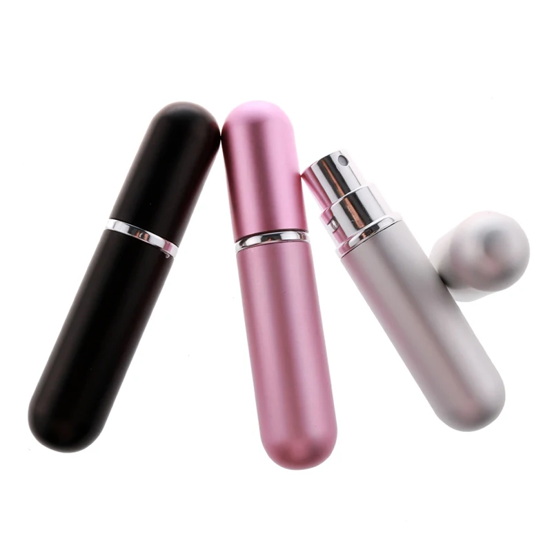 50 Teile/los 5 ml Tragbare Mini Aluminium Nachfüllbare Parfüm Flasche Mit Spray Leere Kosmetische Behälter Mit Zerstäuber Für Reisenden – Detail 7