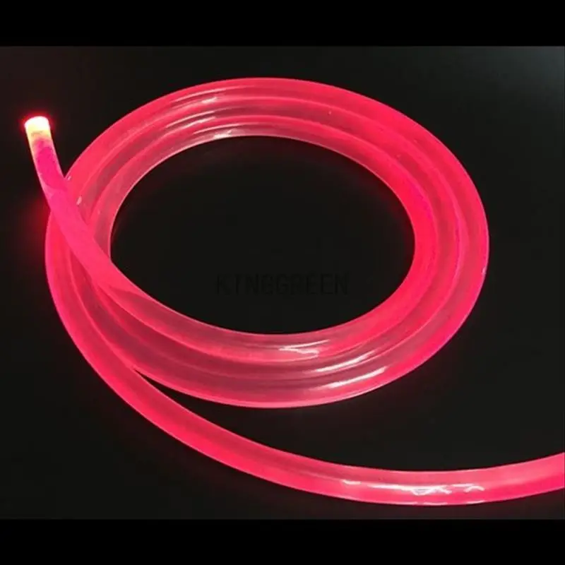 1 meter Promotion high bright side glow transparent solid core optical fiber cable 1~14mm diameter